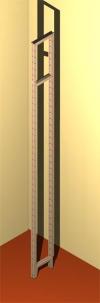 Verlängerte Bücherregalseite 17cm-24cm & 30cm tief mit 64 mm Bodenrastung