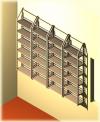 Vier DVD-Regal | Module für 624 DVDs, Buecher, VHS