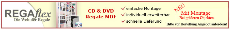 CD-Regal Banner Kategorie für CD Regale und Systeme