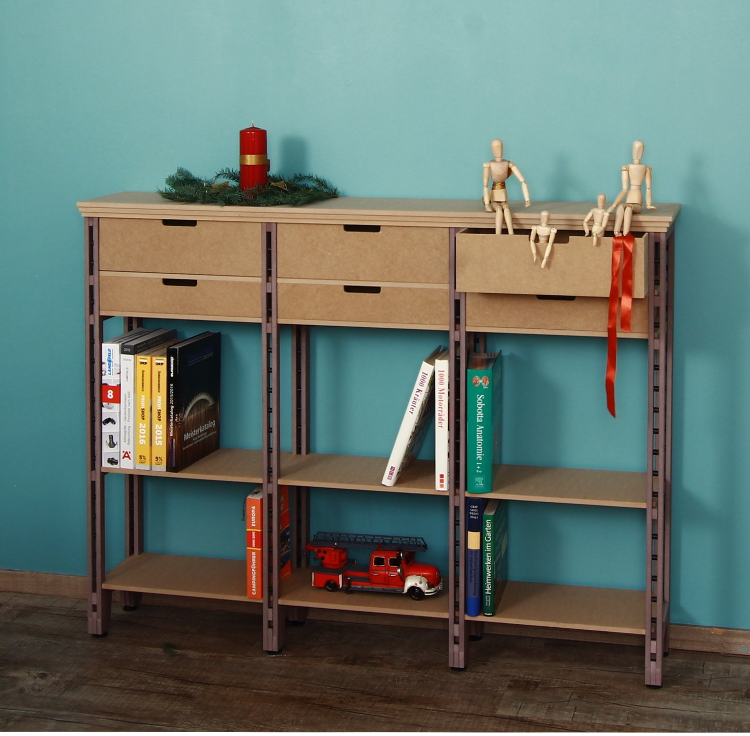 Highboard als Bücherregal