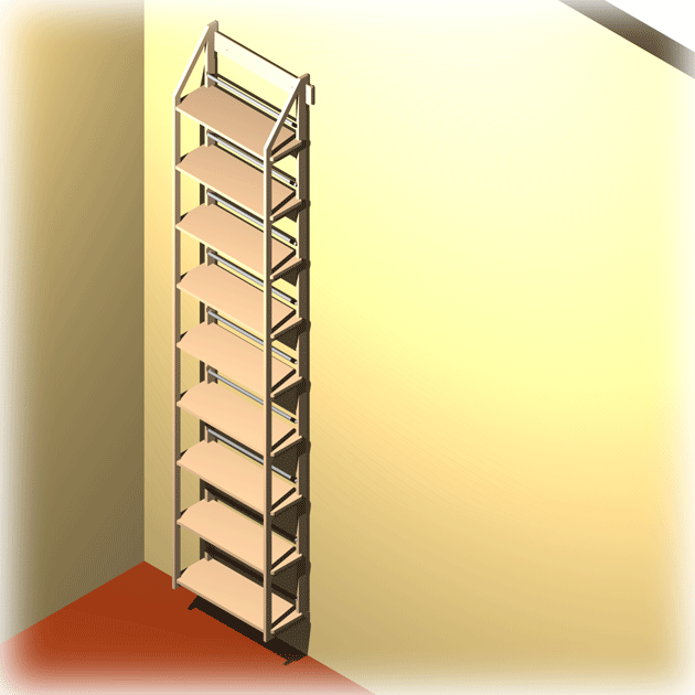 DVD-Regal Modul für 234 DVDs, Buecher usw.