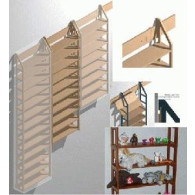 Wandregal Jennifer mit 10 Böden