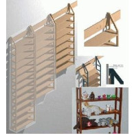 Wandregal Jennifer mit 8 Böden