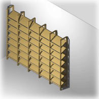 Schuhregal für 70 Paar Schuhe