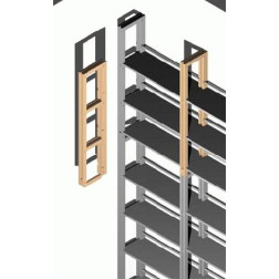 Regalseiten - Verlängerung für 2 Böden