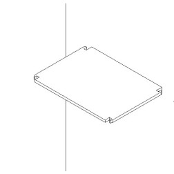 Regalboden 30 cm tief für Ordnerregal 455 mm