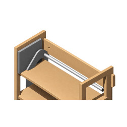 5x Halter aus MDF natur - Die große Hilfe im Medien Regal